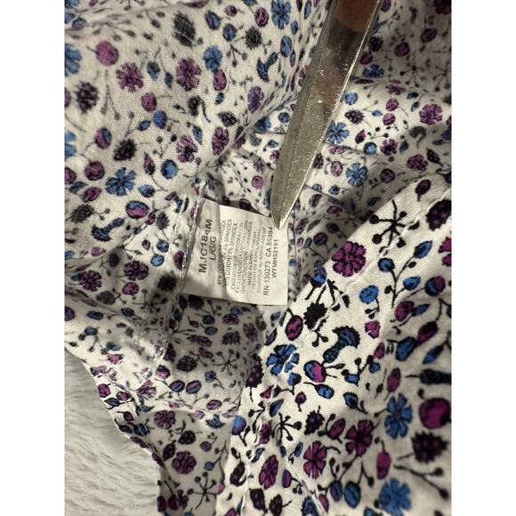 Wrangler 20X Competition Shirt Mens Large White Floral Pearl Snap Western Rodeo - Picture 6 of 12